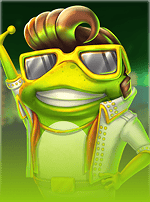 Elvis Frog in Vegas-bg
